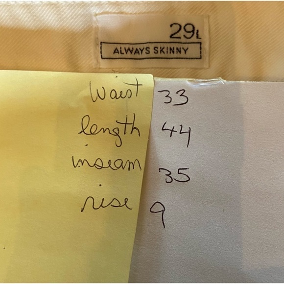 GAP jeans 1969 always skinny in bright white: 29L. Clean like new but broken in. - Picture 8 of 8